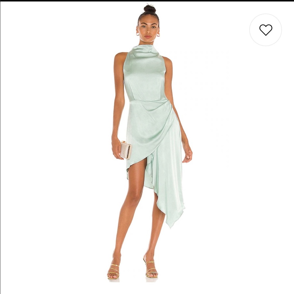 Elliatt dress in pistachio color